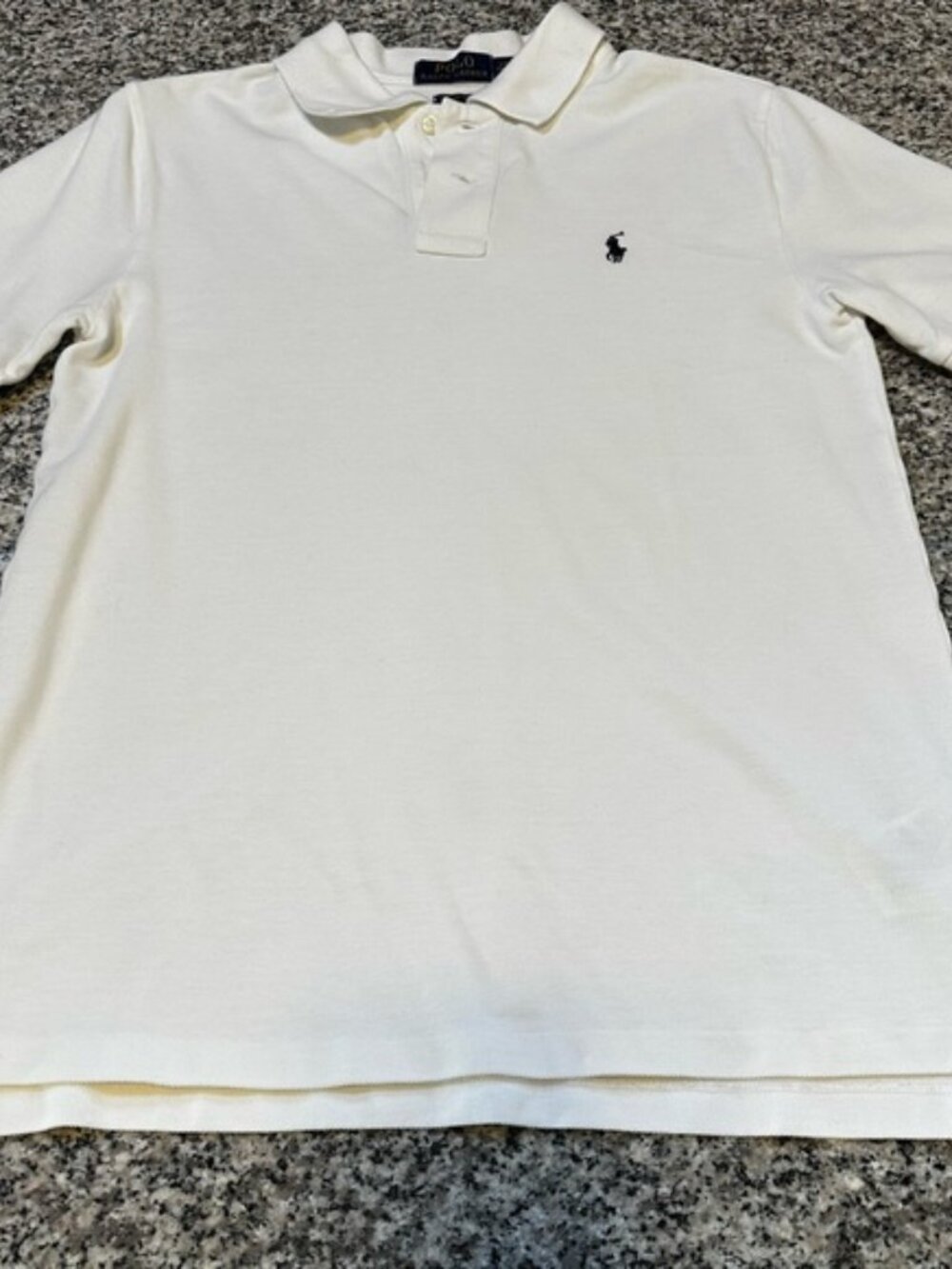Polo Ralph Lauren Boys Classic White Polo Shirt Size Large 14-16